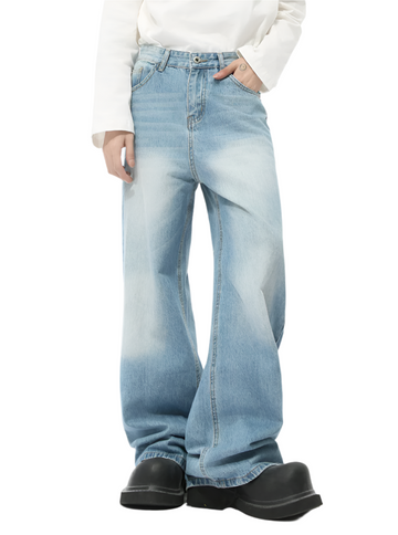 Washed Baggy Denim