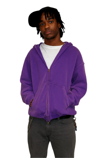Washed Zip up Hoodie