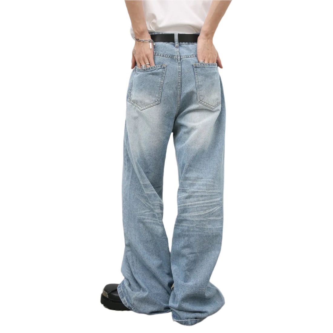Washed Baggy Denim