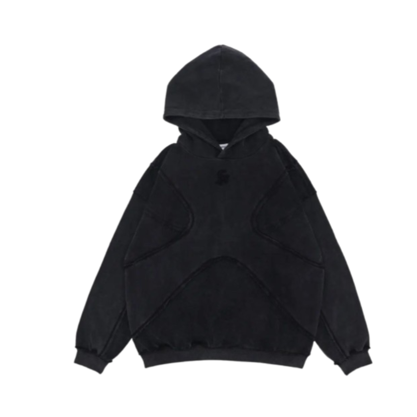 Vintage Embroidery Letter Hoodie
