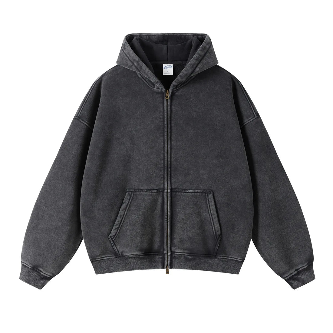 Washed Zip Up Hoodie