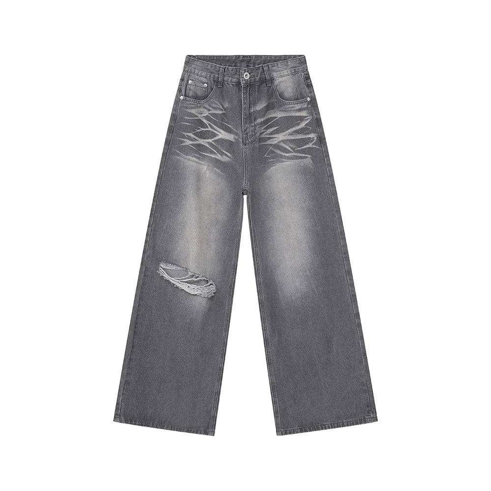 Wide Leg Denim Pants