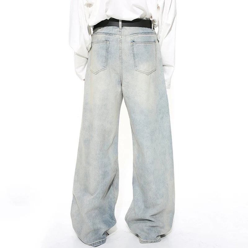 Washed Light Baggy Jeans