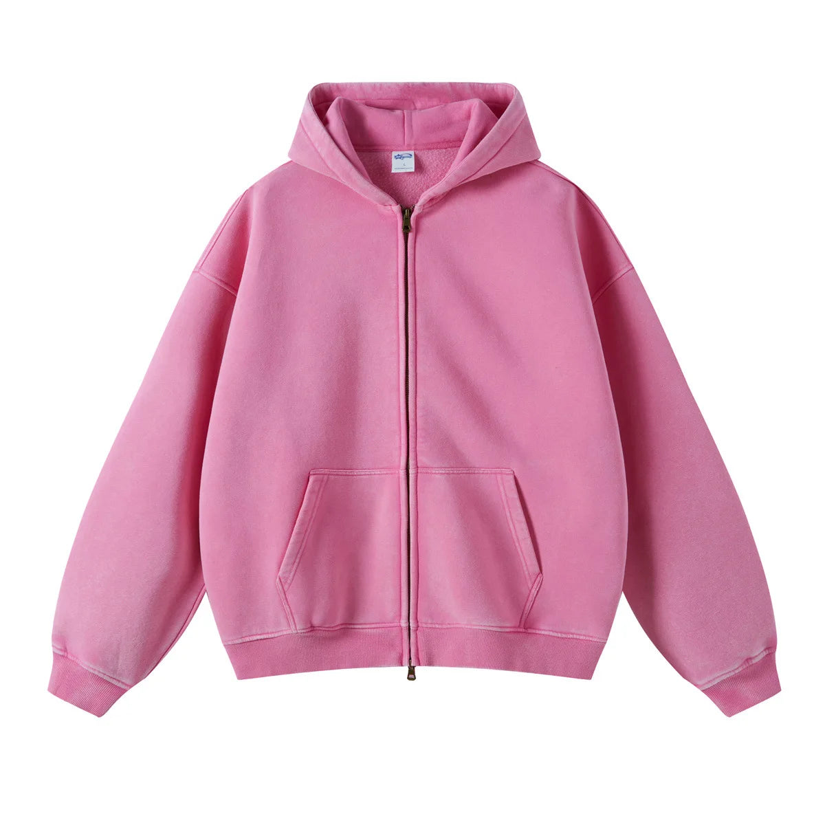 Washed Zip Up Hoodie