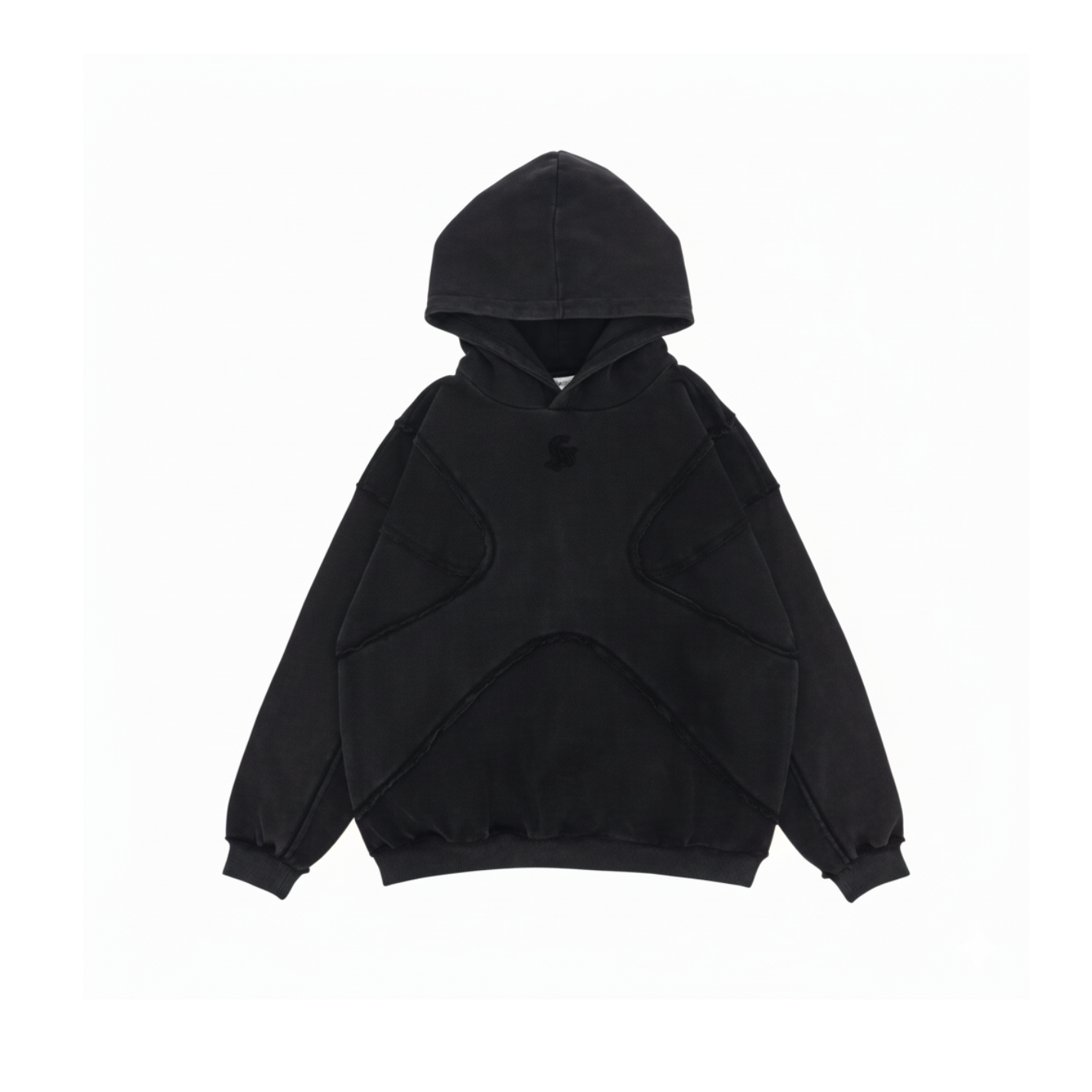 Vintage Embroidery Letter Hoodie