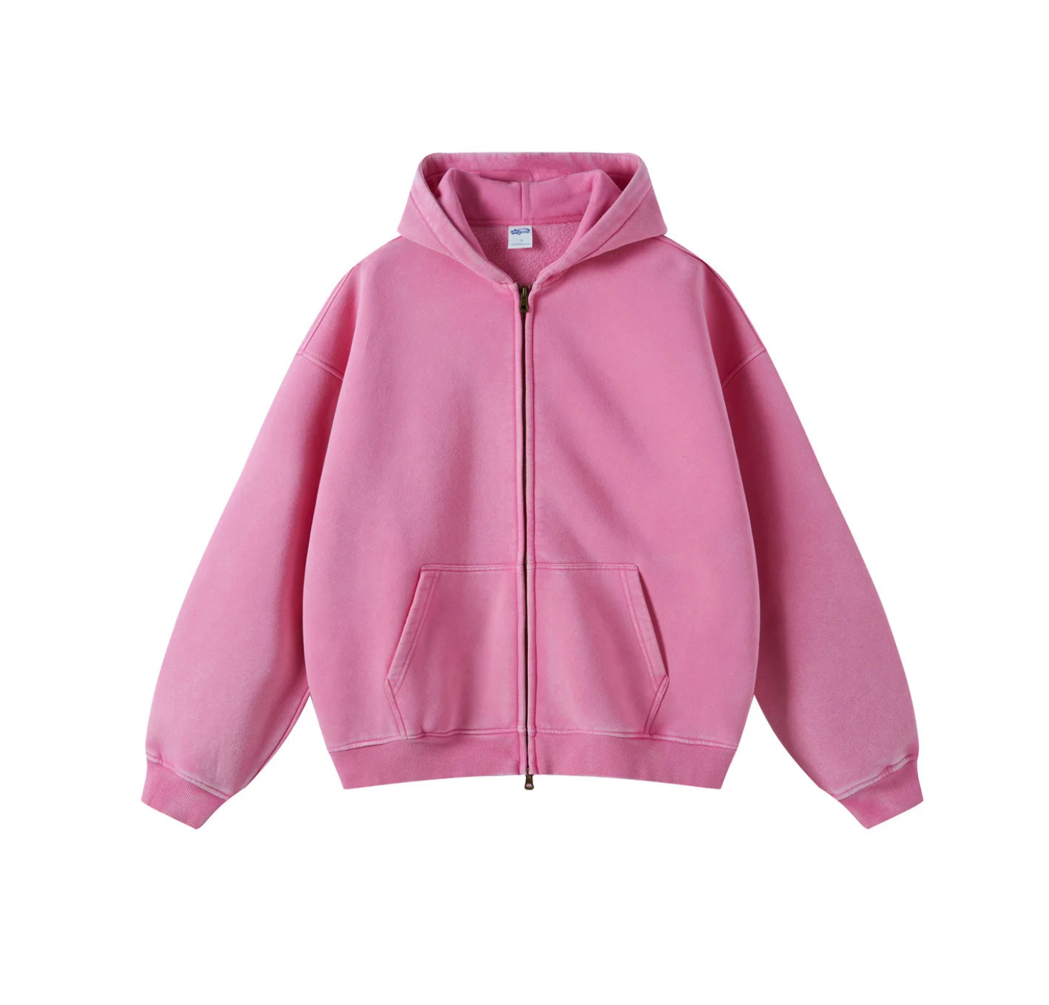 Washed Zip Up Hoodie