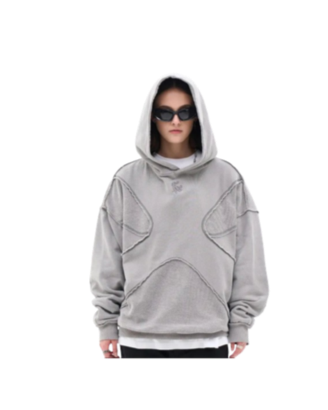 Vintage Embroidery Letter Hoodie