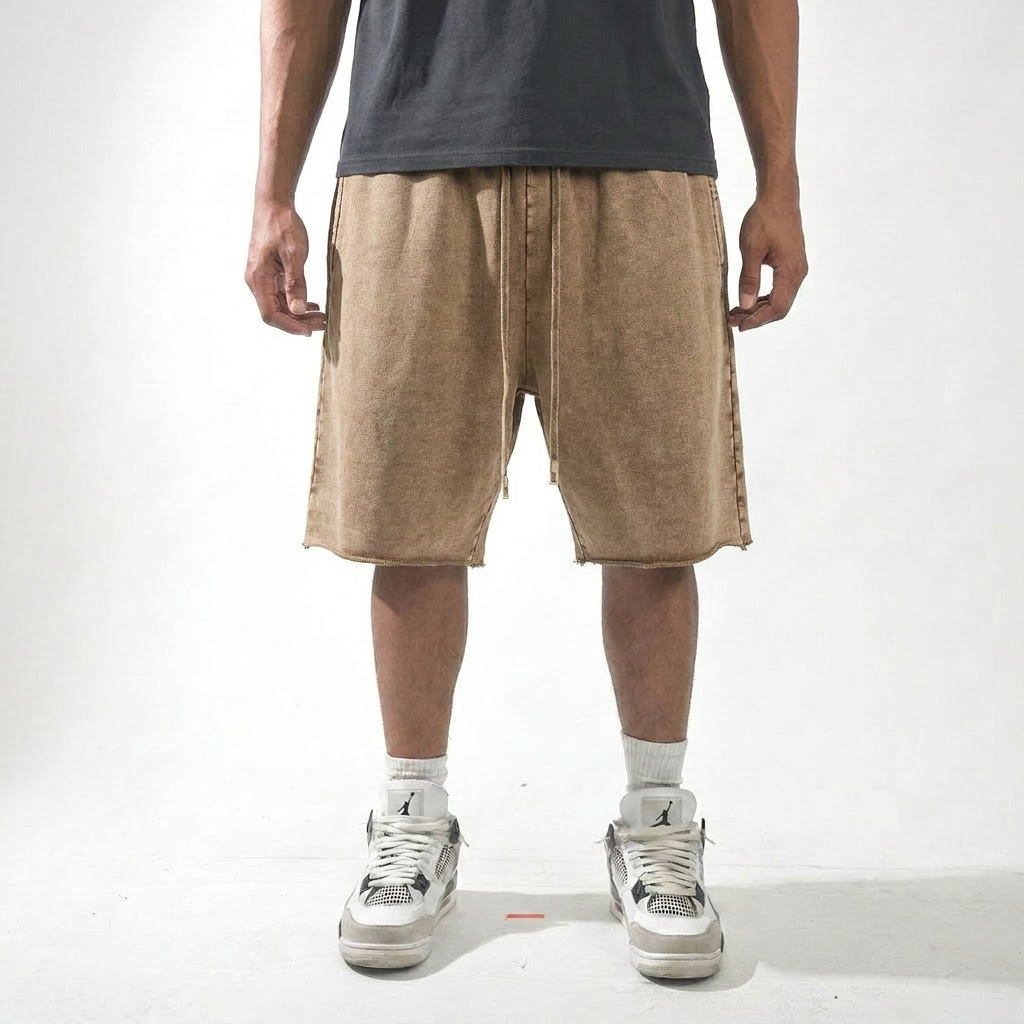 Washed Cotton Shorts