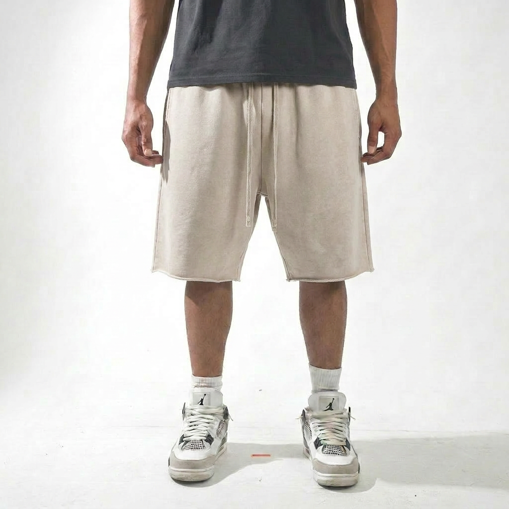 Washed Cotton Shorts